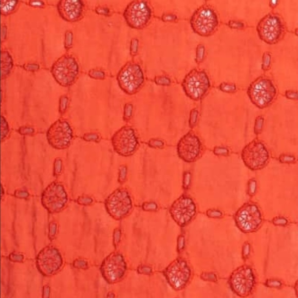 Lucky Brand Orange Ellis Cut Out Top - Picture 3 of 8